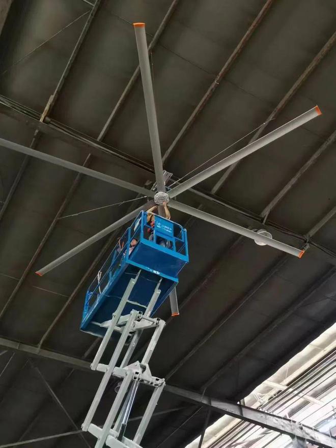 厂房通风降温工业大吊扇与冷风机各有哪些特点与优势？(图3)