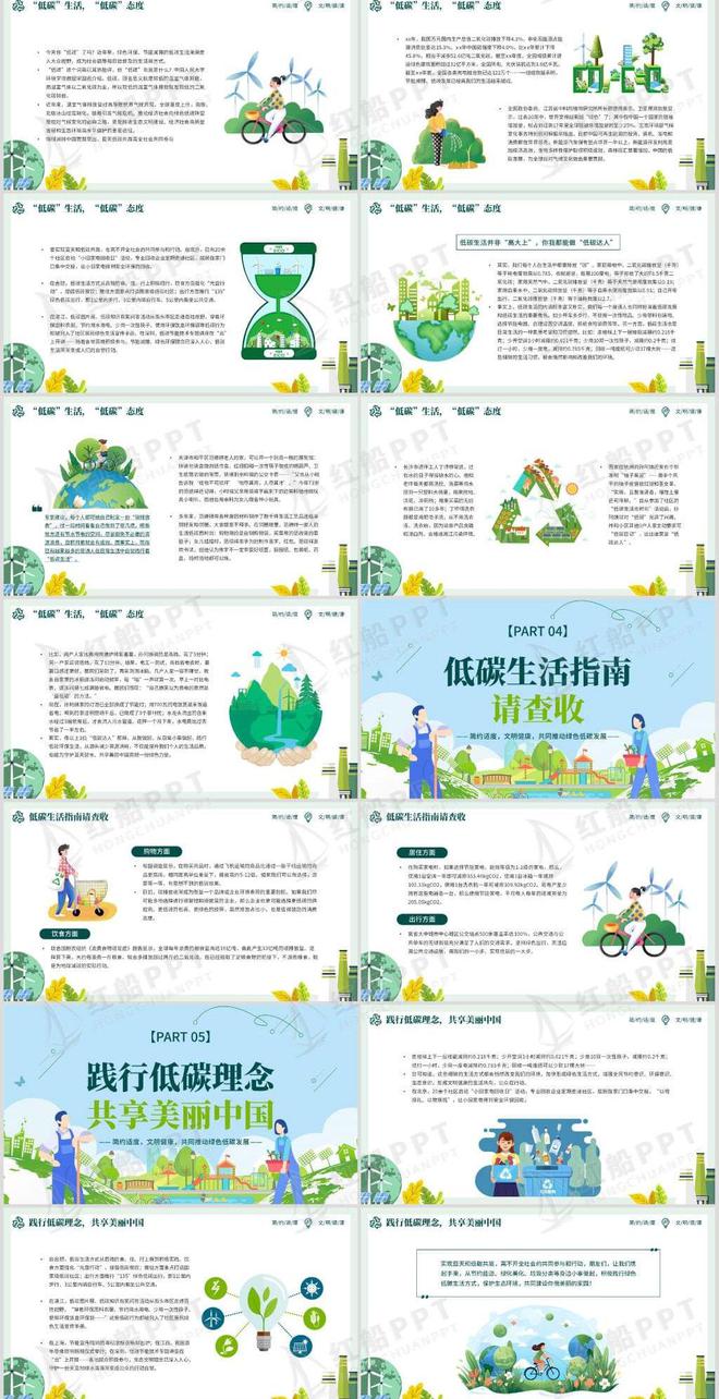 2024全国低碳日绿色行动宣传周：携手共建低碳生活新篇章PPT(图3)