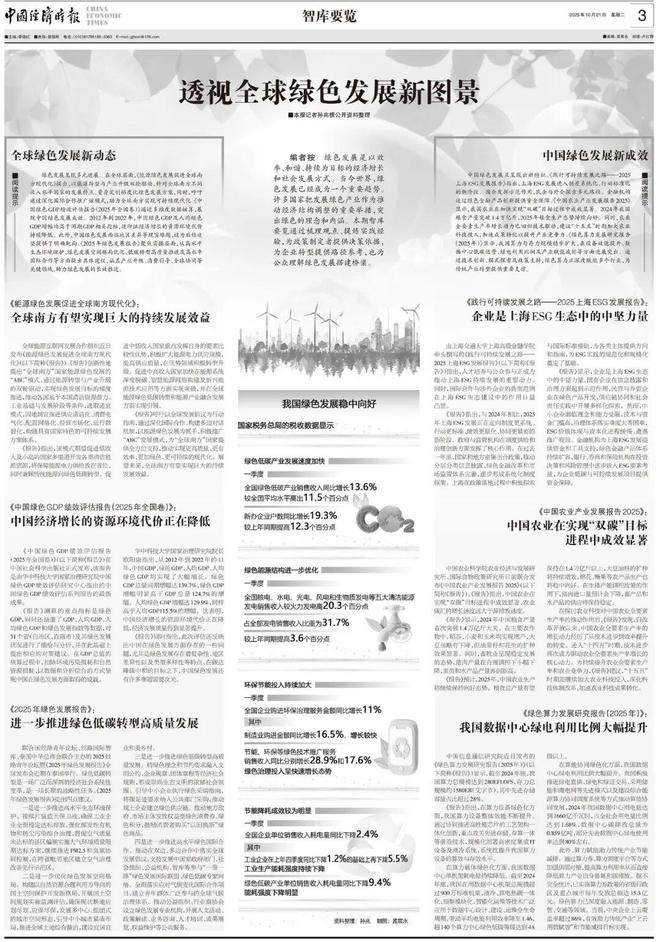 智库要览丨透视全球绿色发展新图景(图2)